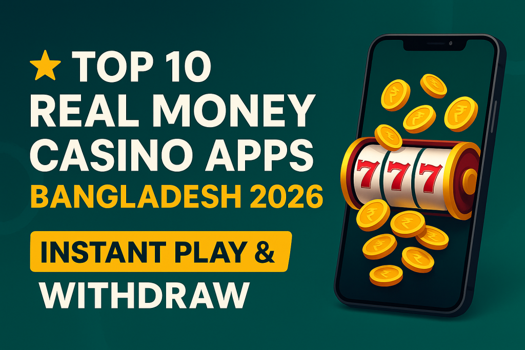 Top 10 Real Money Casino Apps Bangladesh 2026 – Instant Play & Withdrawal Banner